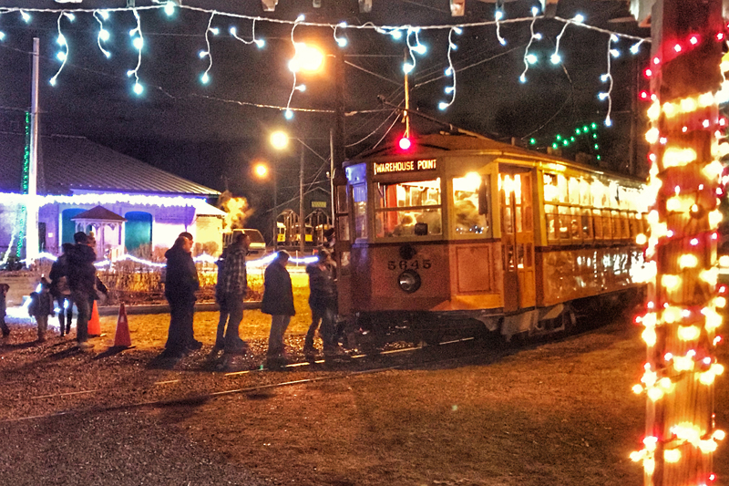Holiday lights and a trolley ride