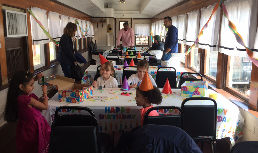 Rent the dining car for your next party or meeting.
